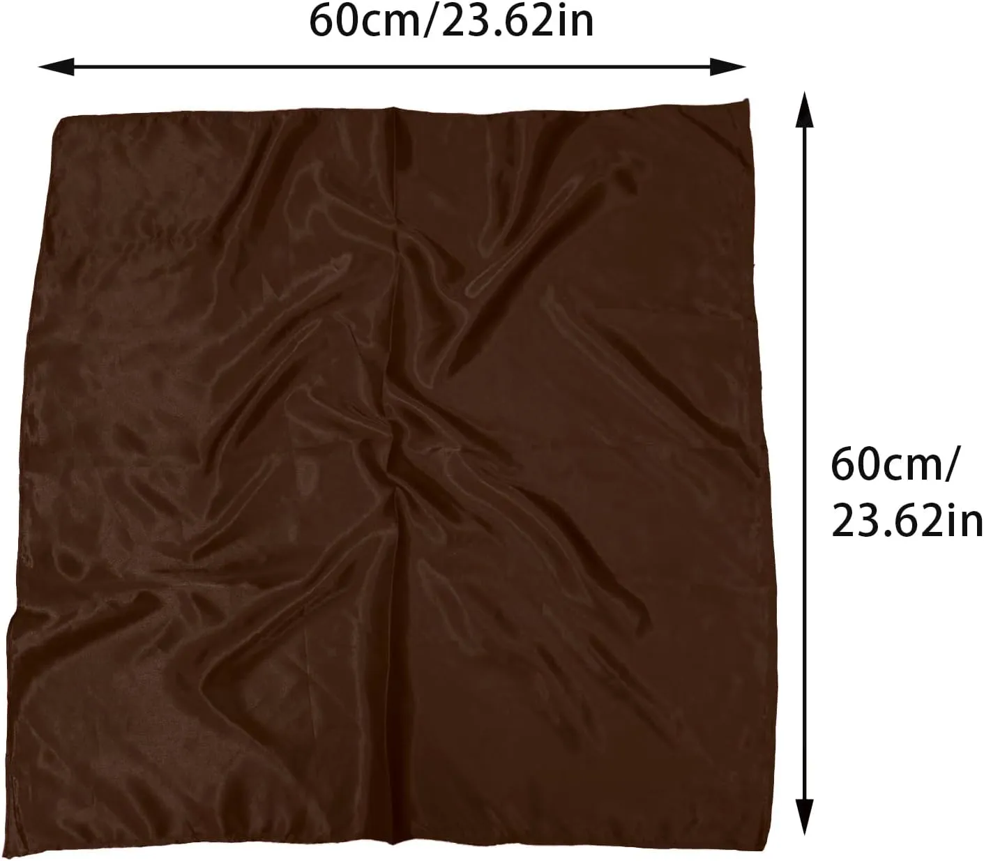 1 Piece of Square Satin Scarf Wrap Ribbon Neck Scarfs Halloween Retro Costume (23.62" x 23.62")