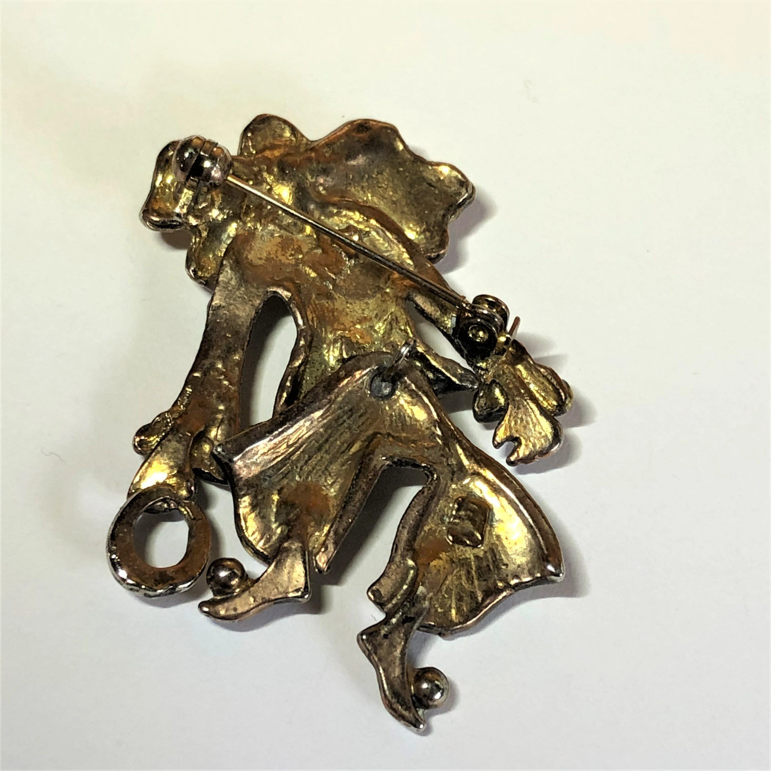 Articulated Vintage Clown Brooch
