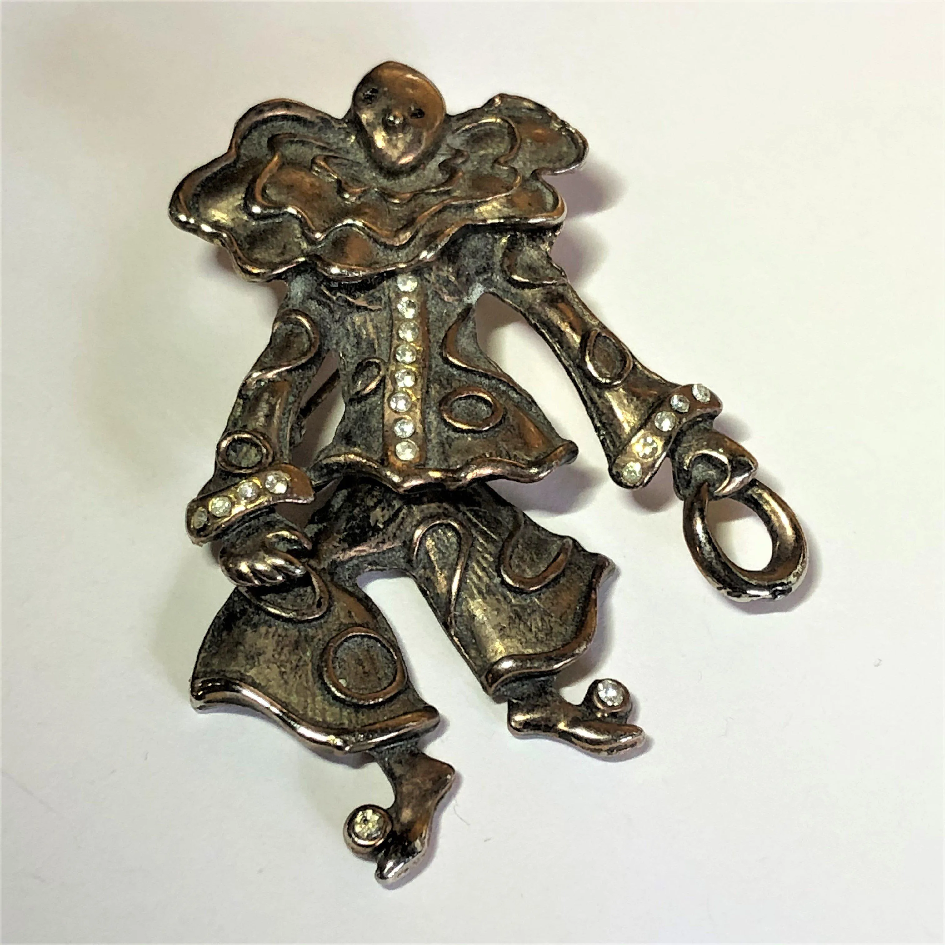 Articulated Vintage Clown Brooch