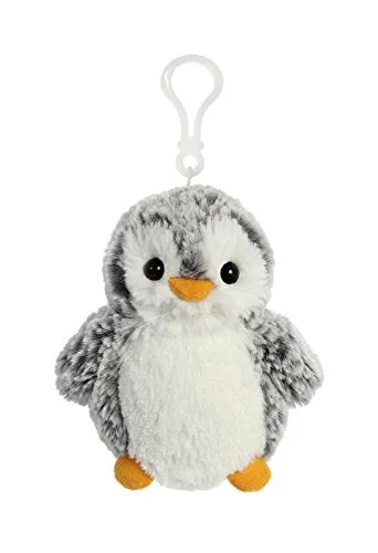 Aurora 4" Pompom Clip-On Grey