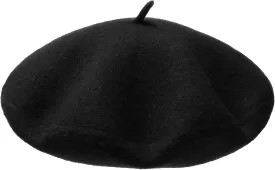 AWAYTR Wool French Beret Hats - Solid Color Artist Beret Hat for Women and Kids