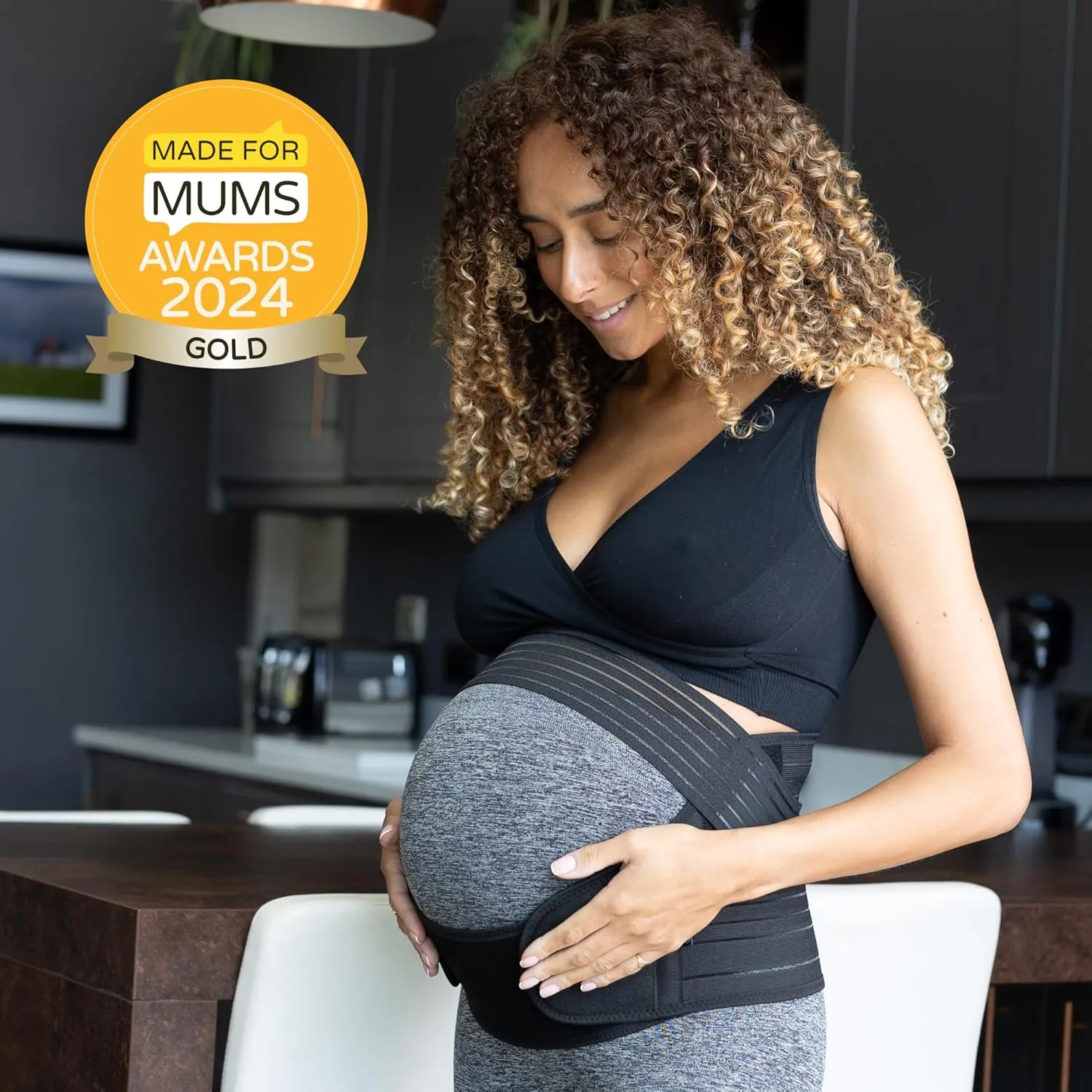 BABYGO 4 in 1 Pregnancy Support Belt Maternity & Postpartum Band - Relieve Back, Pelvic, Hip Pain, SPD & PGP | inc 40 Page Pregnancy Book for Birth Preparation, Labor & Recovery