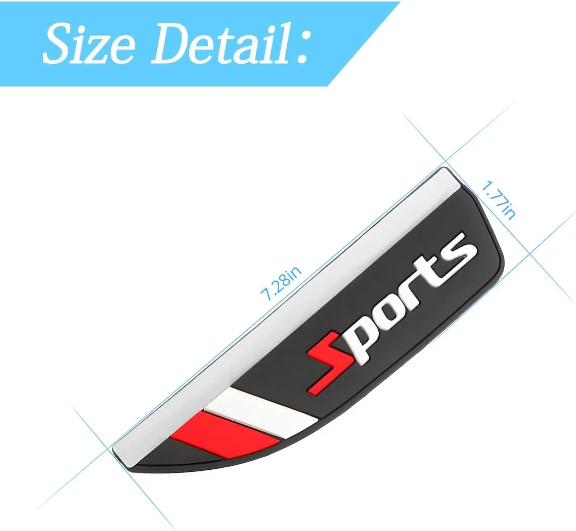 Blilo 2PCS Rear View Mirror Rain Eyebrows, Waterproof PVC Auto Side Mirror Rainproof Guard, Sports Visor Smoke Cover, Universal Exterior Accessories for Most Cars (Sport/Red)