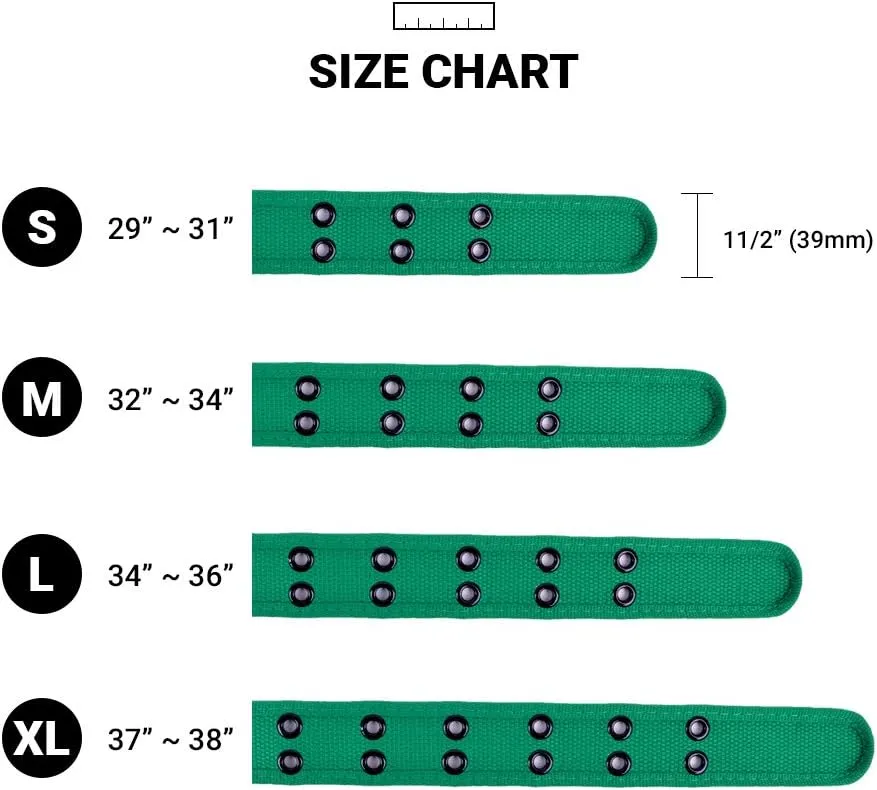 Boxed Gifts Parquet Casual Canvas Belt - Double Hole, Double Grommets for Men & Women