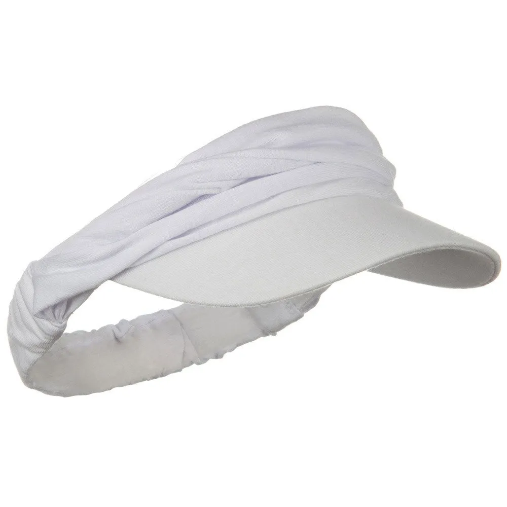 Cotton Convertible Elastic Band Visor