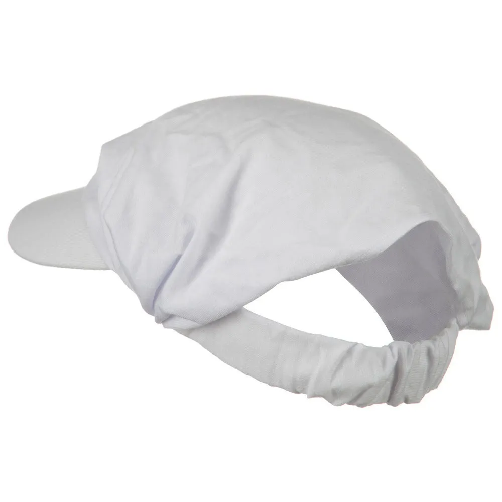 Cotton Convertible Elastic Band Visor