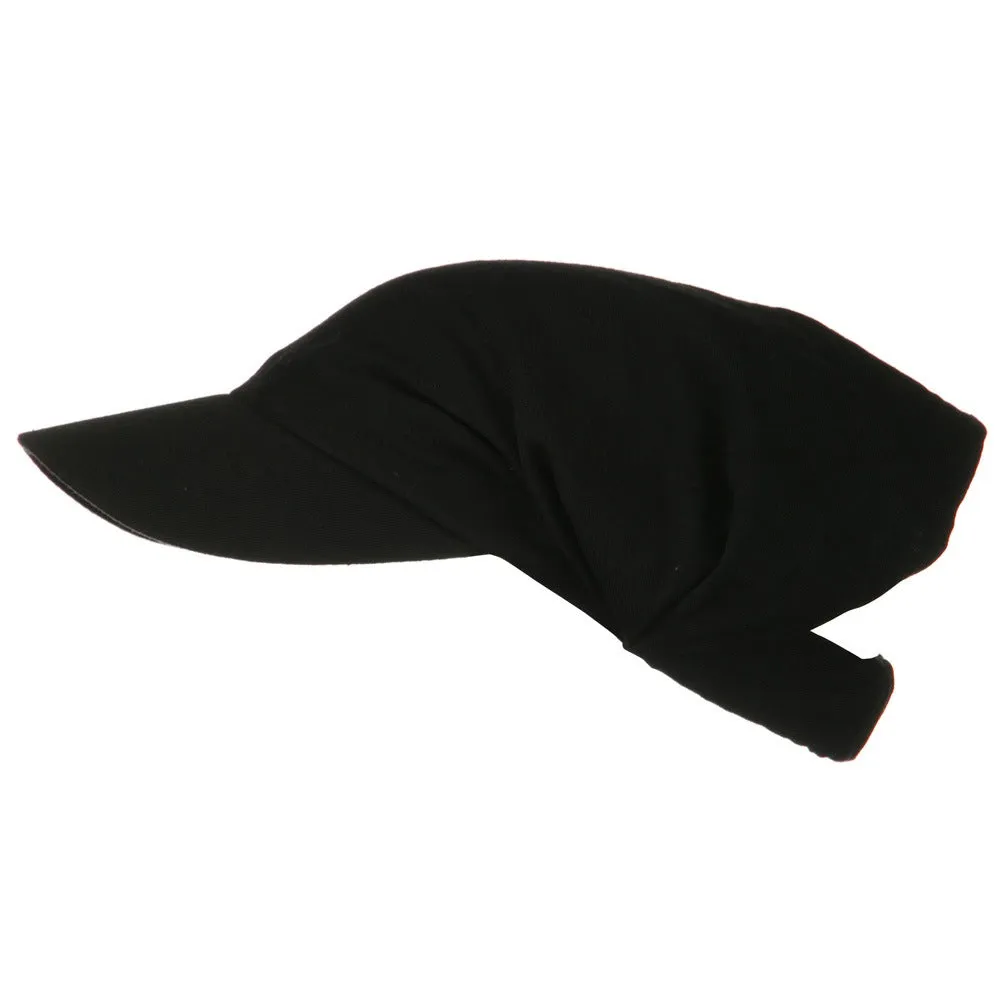 Cotton Convertible Elastic Band Visor