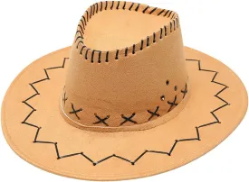 Cowboy Hat Western Cowboy Hat for Men and Women Cowboy Cowgirl Hat Classic Western Felt Wide Brim Belt Buckle Panama Fedora