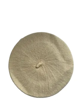 Cream Beret Hat