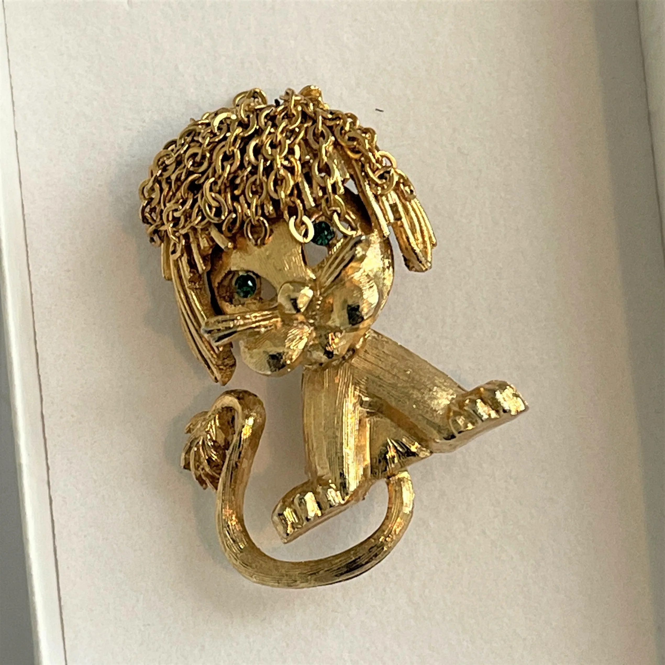 Cute Lion, Chain Mail Hair Brooch
