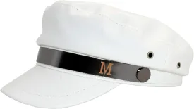 Faux Leather Newsboy Hat for Women Vintage Classic Costume Beret Cap for Men Sailor Fiddler Caps