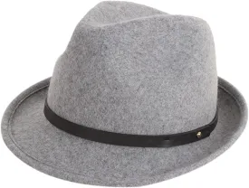 Fedora Hat 100% Wool Felt Classic Panama Hat Wide Brim Hat with Belt for Men Women