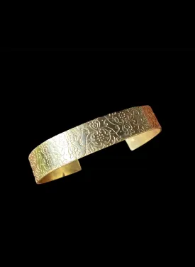 Handmade Textured Brass Cuff