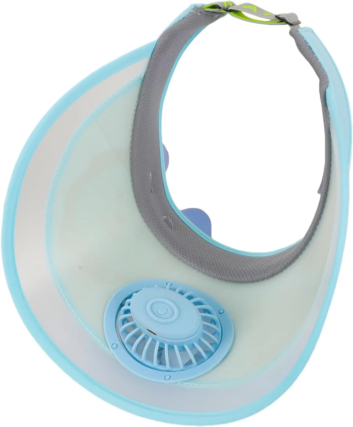 Kids Visor, Sun Visor Hat with USB Charging Fan, Cute Cartoon Design, Wide Brim Empty Top Sunhat for Boys Girls Outdoor