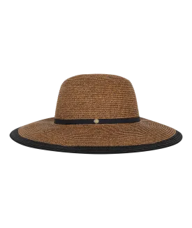 Ladies Wide Brim Dahlia CHOCOLATE