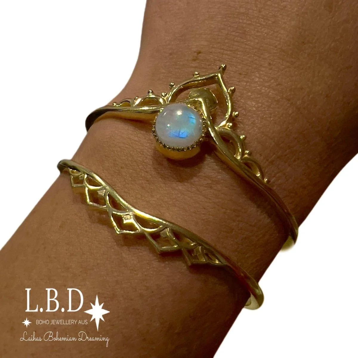 Laihas Boho Temple Gold Bangle