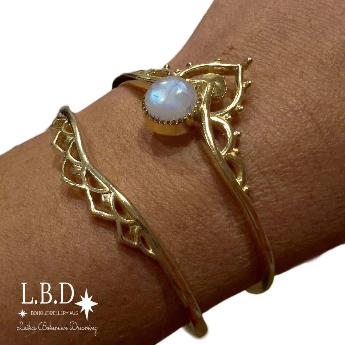 Laihas Boho Temple Gold Bangle