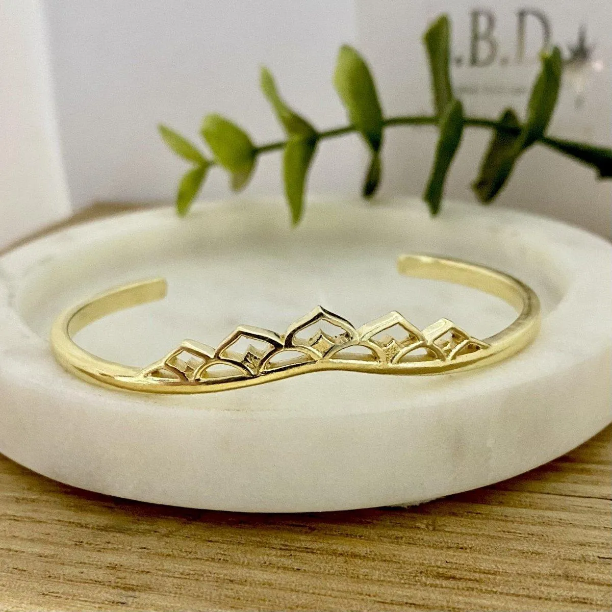 Laihas Boho Temple Gold Bangle