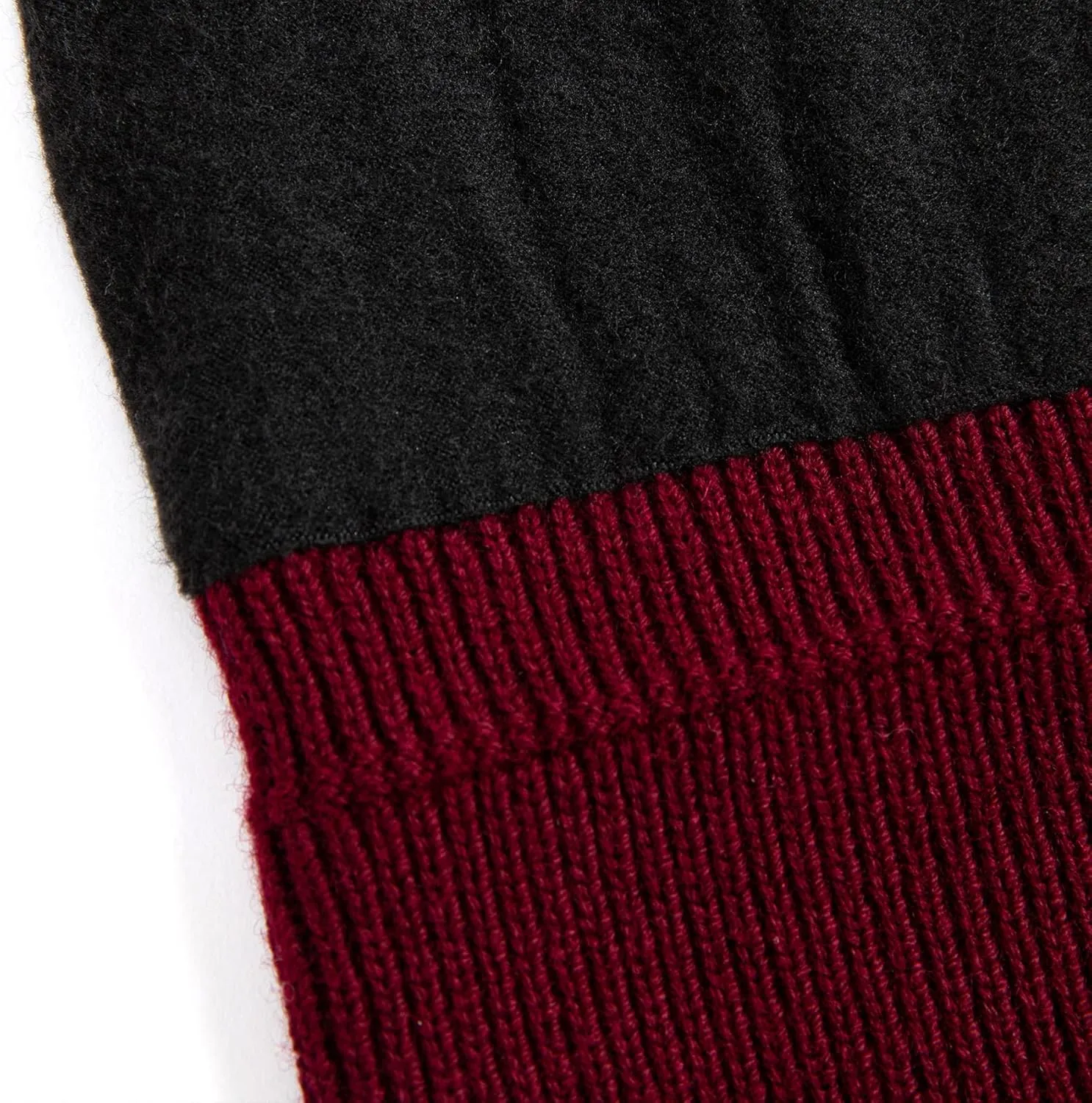 Lallier 100% Merino Wool Beanie with Fleece Lining for Men and Women, Pure Wool Ribbed Knit Warm Winter Hat with Gift Box
