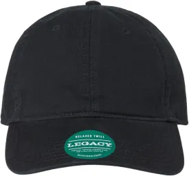 Legacy Relaxed Twill Dad Hat, Adjustable, Black