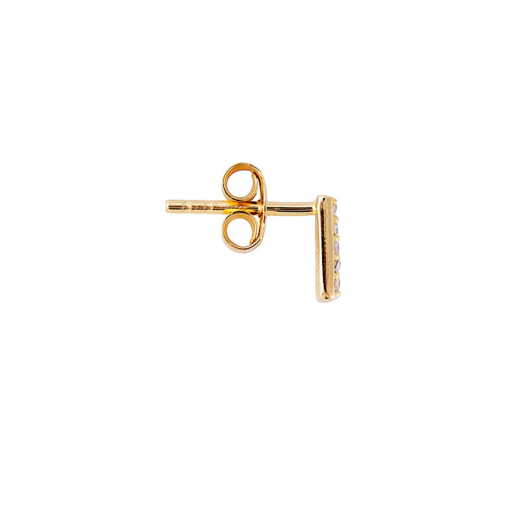LETTER PAVE STUD - H