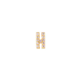 LETTER PAVE STUD - H