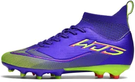 Men's Soccer Shoes Cleats Professional High-Top Athletic Turf Football Shoes Outdoor Indoor Professional Futsal Football Training Sneakers