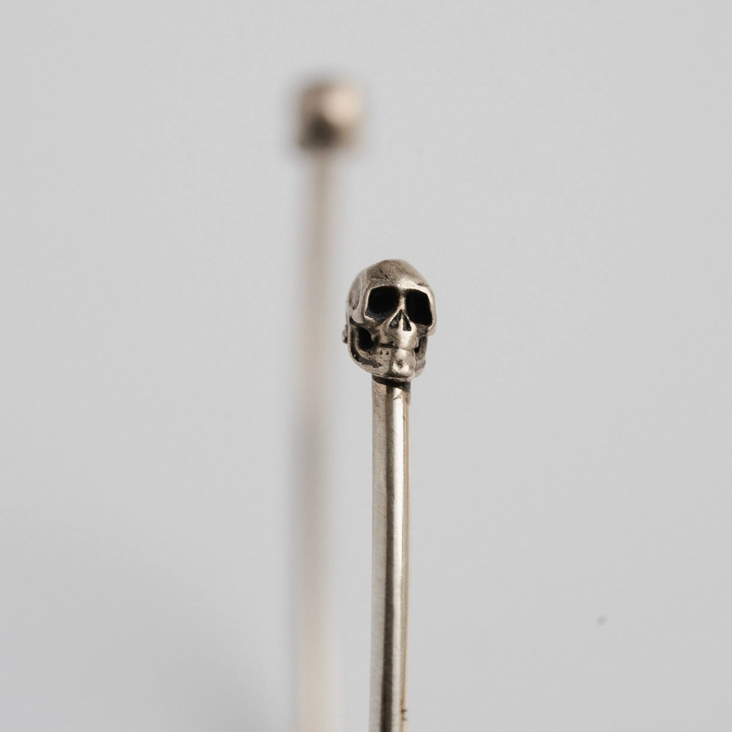 Petite Skull Cuff Bracelet in Sterling Silver