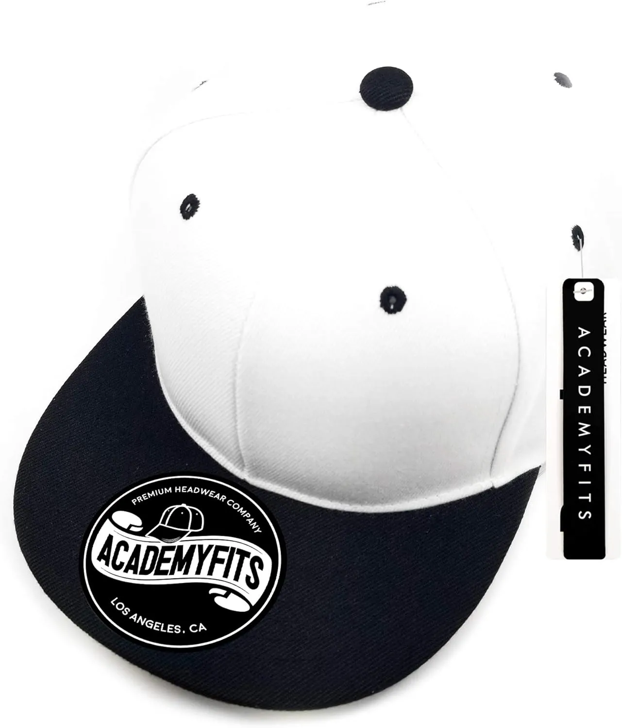 Quality 6 Panel High Crown Flat Visor Snapback Men Women Unisex Design Plain Blank Solid Hat 2 Tone Cap #1013