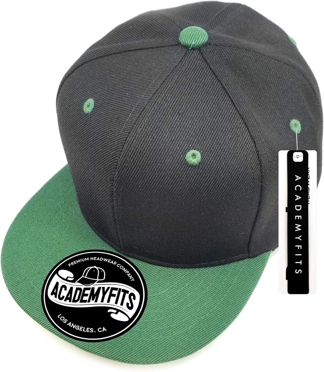 Quality 6 Panel High Crown Flat Visor Snapback Men Women Unisex Design Plain Blank Solid Hat 2 Tone Cap #1013