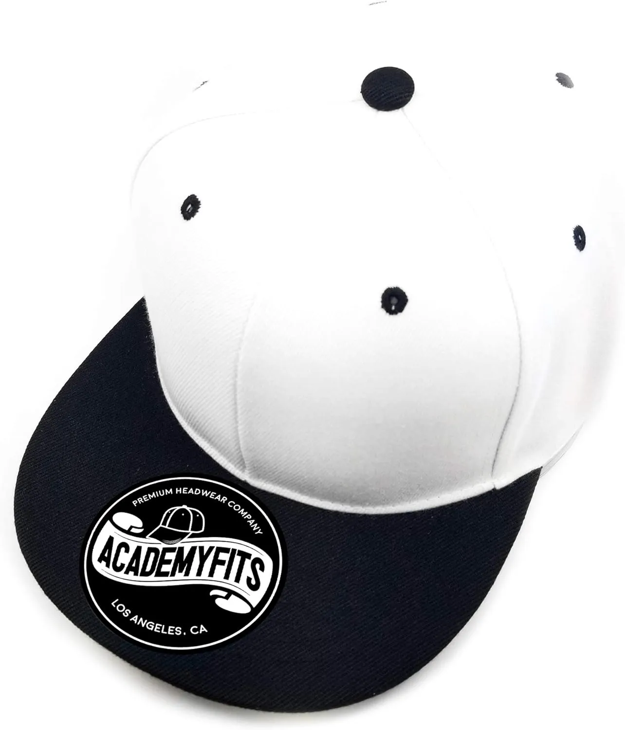 Quality 6 Panel High Crown Flat Visor Snapback Men Women Unisex Design Plain Blank Solid Hat 2 Tone Cap #1013