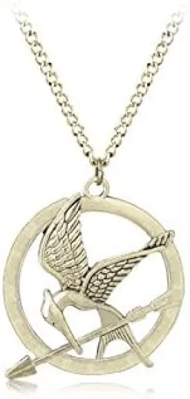 Round Hoop Hunger Games Mocking Birds Personality Symbol Necklace Animal Birds Film Television Props for Women Men