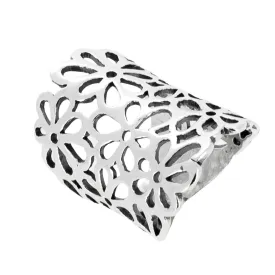 Statement Floral Design Ring For Women Sterling Silver