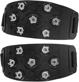 SUPVOX 1Pair Non Slip Ice Grippers for Shoes and Boots Durable Climbing Crampons of Slip Spikes for Winter Hiking Outdoor Sports and Safety Snow and Ice