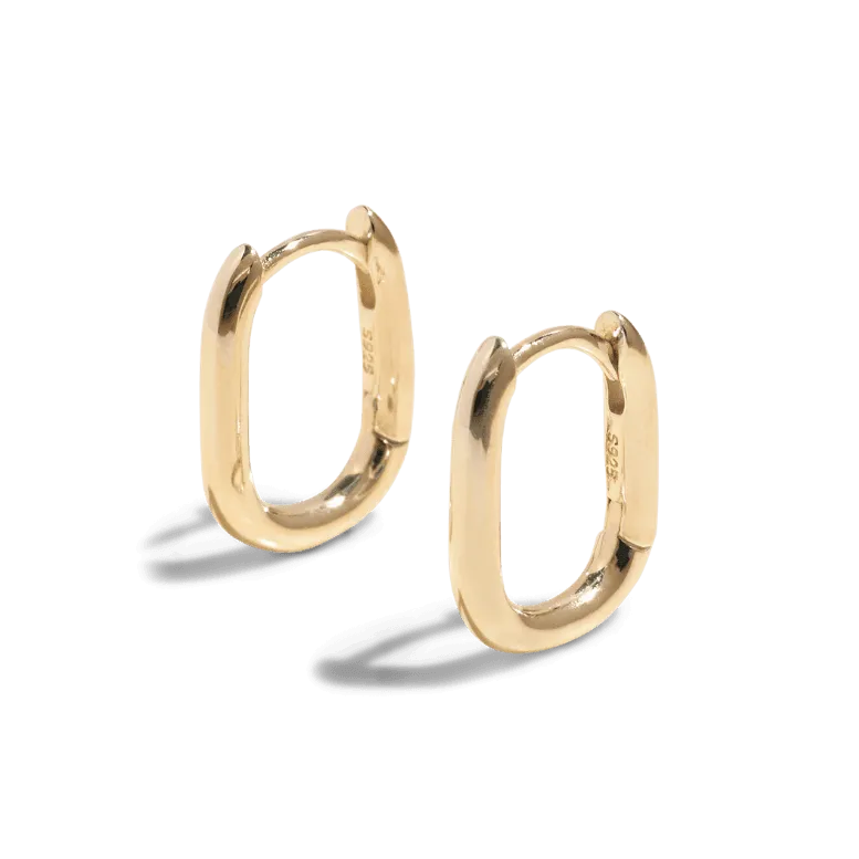 THE HARLEY MOLLY HOOP S - 18k gold vermeil