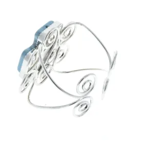 Turquoise Concho Cuff Bracelet, Antique Silver, sold by each