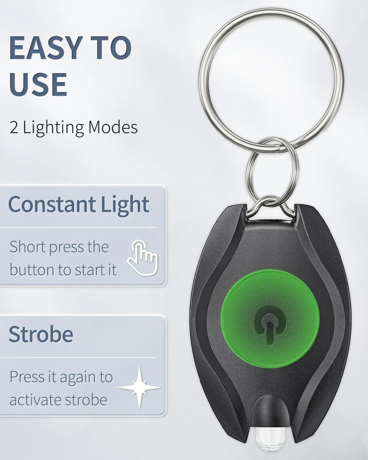 Uniclife 10 Pack LED Keychain Flashlight Mini LED Keychain Light 14 Lumen Portable Ultra Bright Battery Powered Key Ring Torch for Outdoor Camping Party Hiking and Emergency Lighting