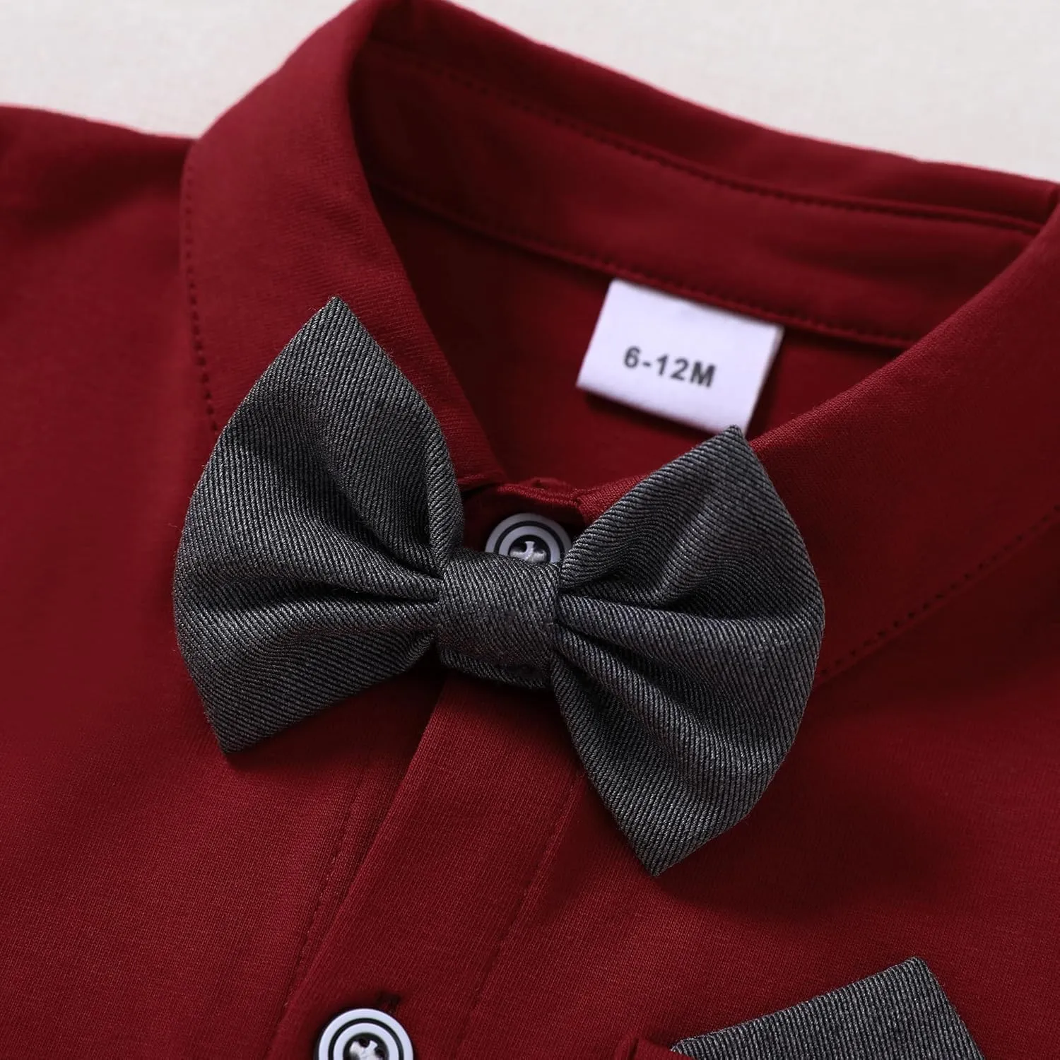 WESIDOM Baby Boy Clothes 0-18M Newborn Infant Gentleman Outfit, Shirt Bowtie Beret Suspender Pant Baby boy Suit Clothing Set