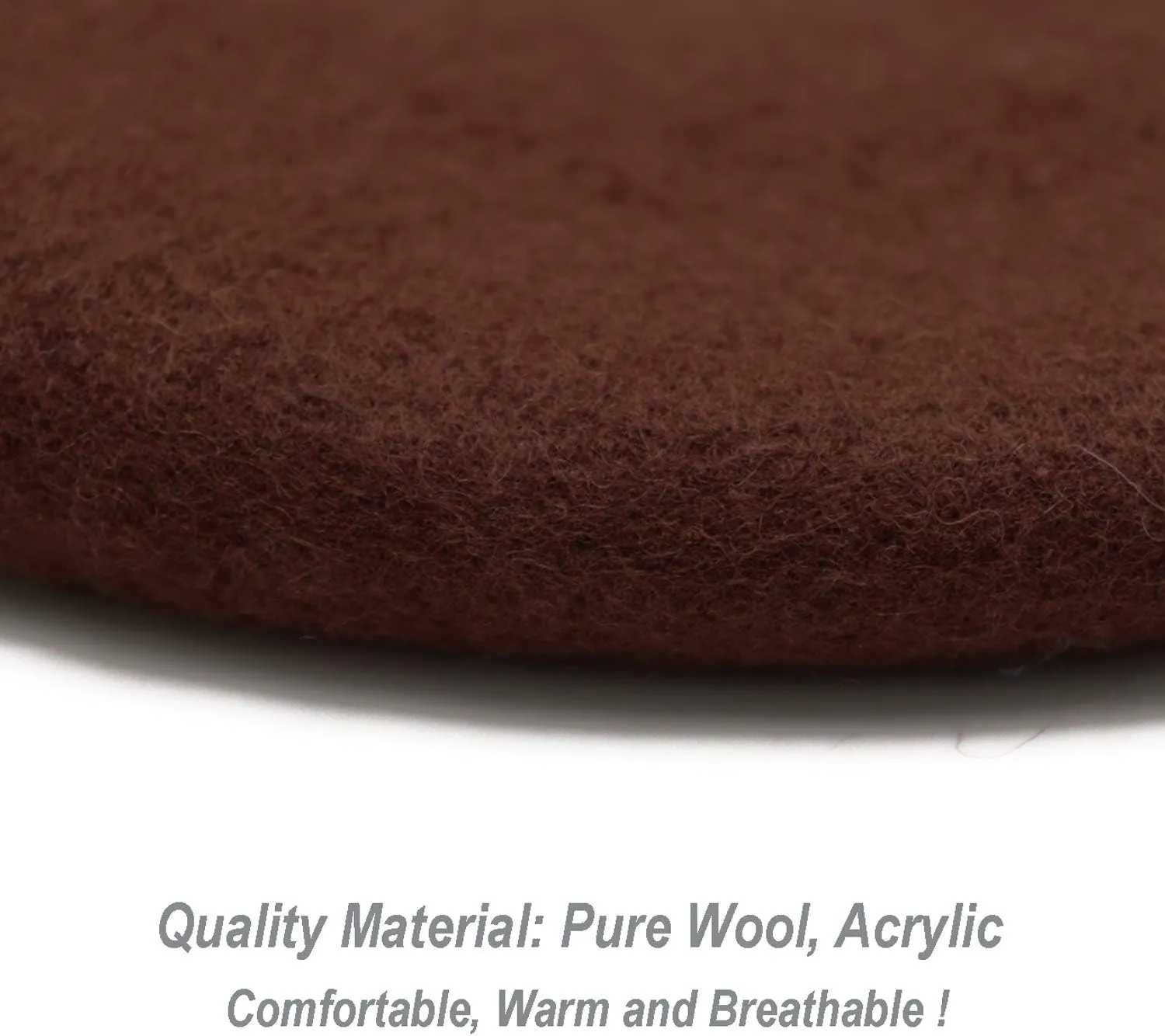 Wheebo Wool Beret Hat,Solid Color French Style Winter Warm Cap for Women Girls Lady