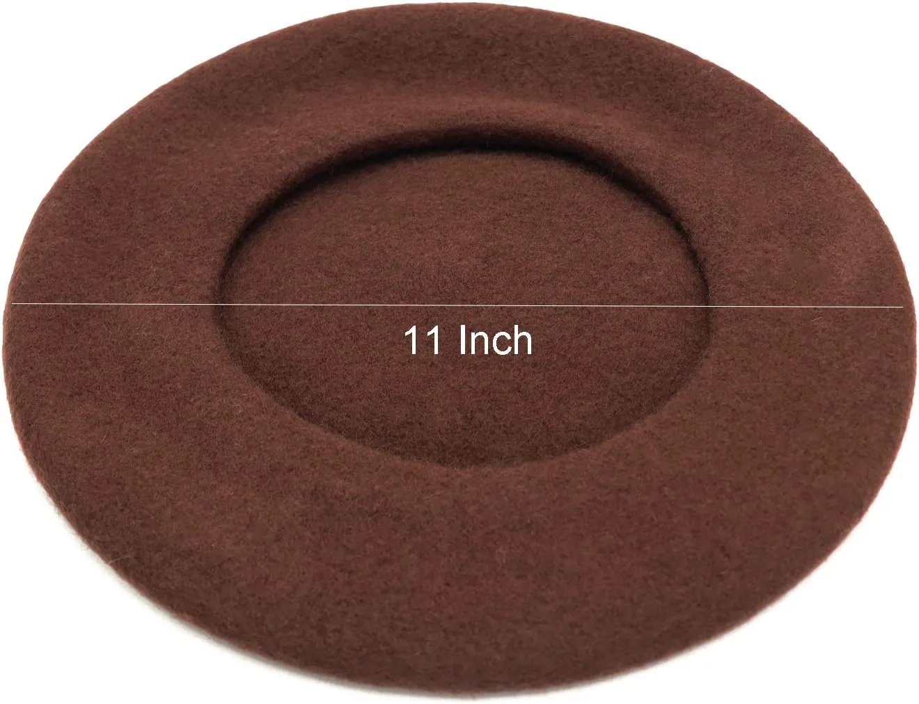 Wheebo Wool Beret Hat,Solid Color French Style Winter Warm Cap for Women Girls Lady