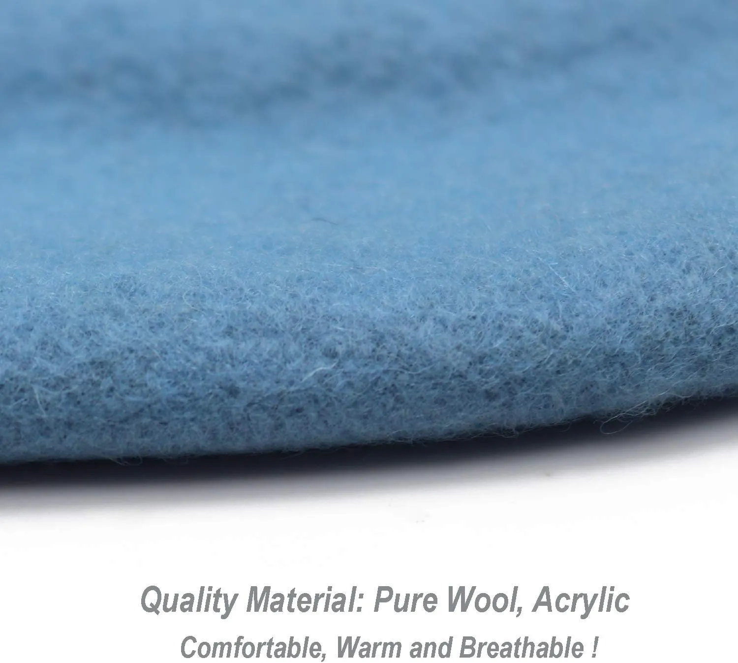 Wheebo Wool Beret Hat,Solid Color French Style Winter Warm Cap for Women Girls Lady