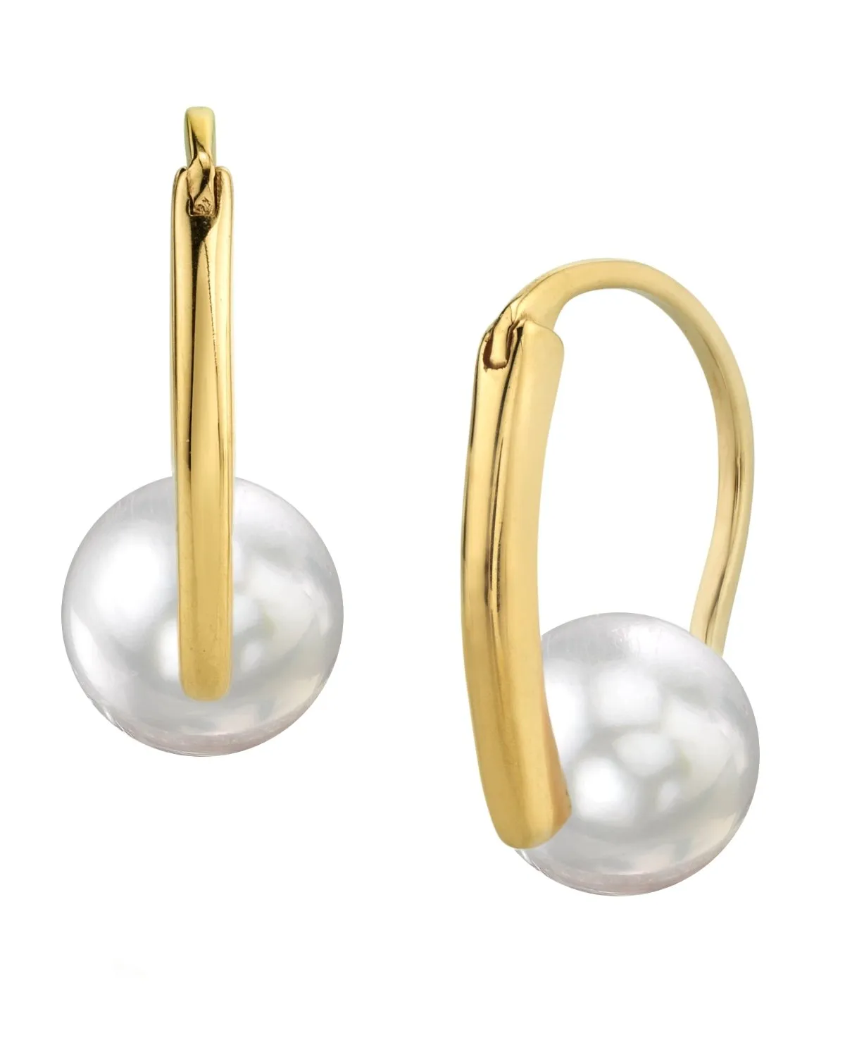 White South Sea Pearl Entice Dangle Earrings