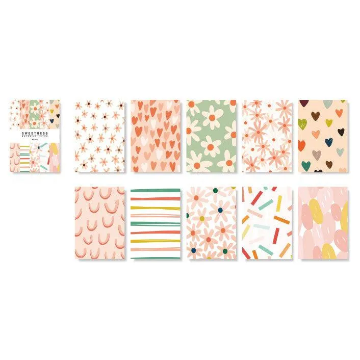 Yanji light retro material paper sweet supply series 50 sheets